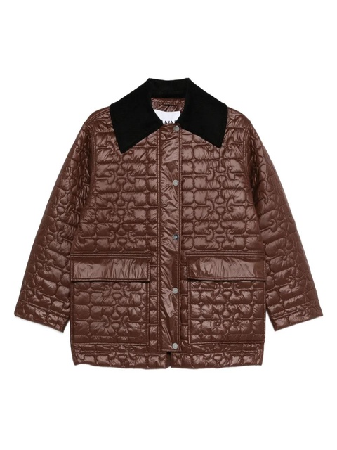 GANNI quilted coat - Brown - zdjęcie produktu nr 1