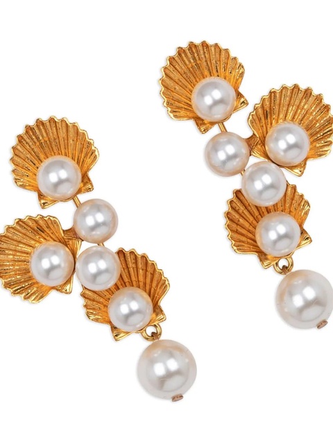 Jennifer Behr Nerida pearl-detail earrings - Gold - zdjęcie produktu nr 1