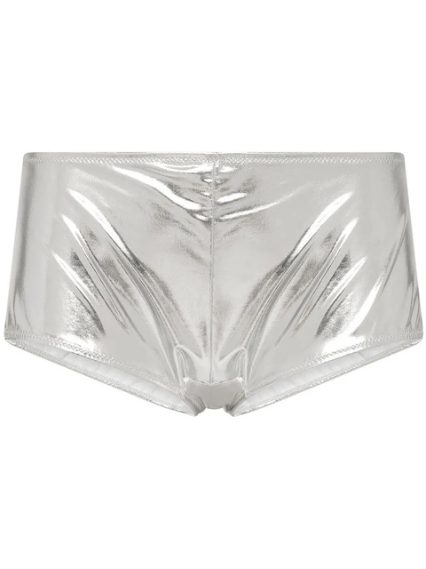 Dolce & Gabbana KIM DOLCE&GABBANA high-waisted coated briefs - Silver - zdjęcie produktu nr 1