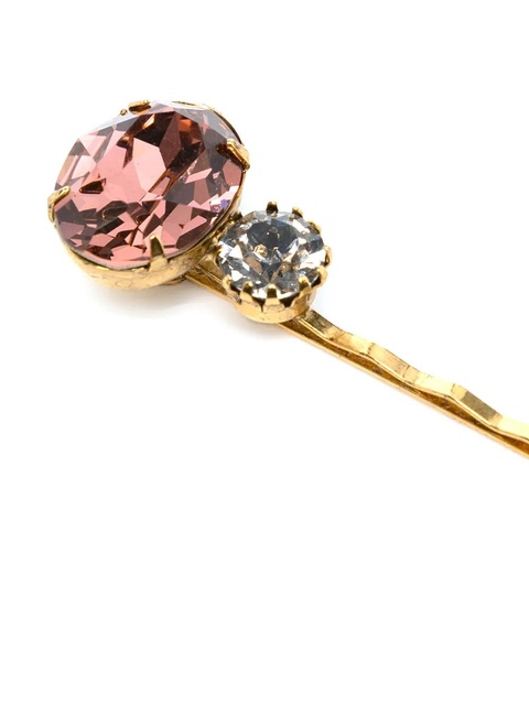 Jennifer Behr crystal-embellished hair pin - Gold - zdjęcie produktu nr 2