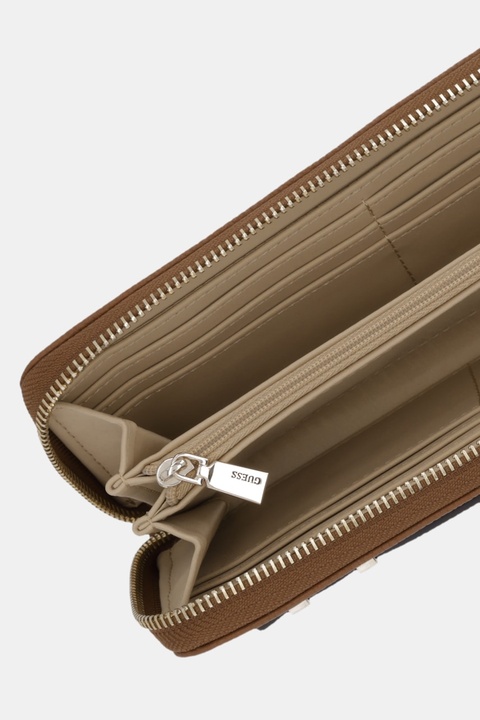Guess portfel GREGORIA damski kolor brązowy SWBG85 46146 - zdjęcie produktu nr 2
