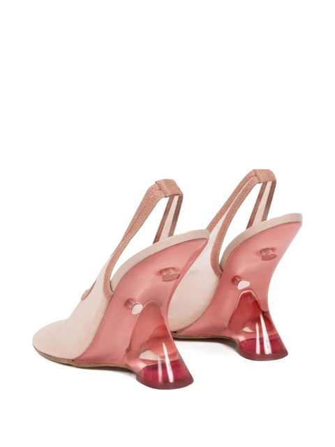 DRIES VAN NOTEN slingback wedge pumps - Pink - zdjęcie produktu nr 2