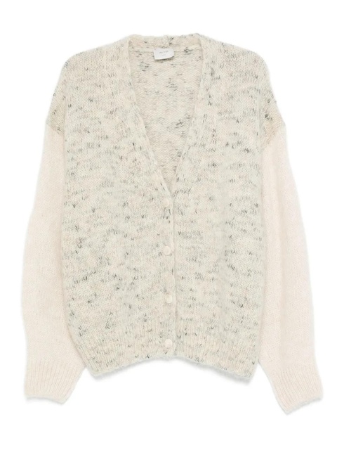 Alysi speckled wool cardigan - Neutrals - zdjęcie produktu nr 1