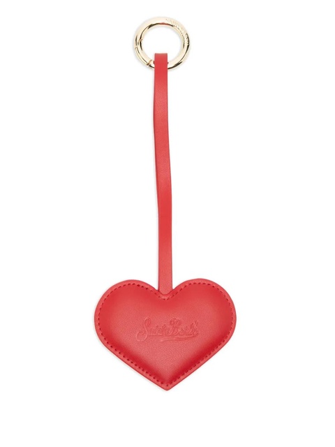 MC2 Saint Barth heart leather charm - Red - zdjęcie produktu nr 2