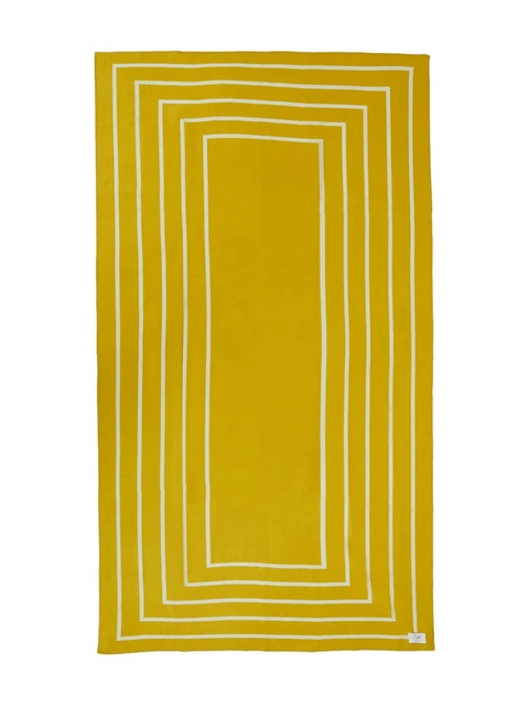St. Agni border-stripe silk scarf - Yellow - zdjęcie produktu nr 1