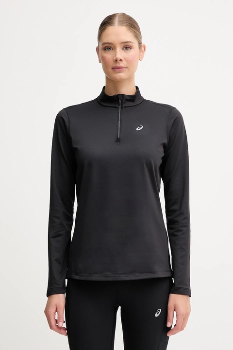 Asics longsleeve sportowy kolor czarny z półgolfem 2012D294 - zdjęcie produktu nr 1