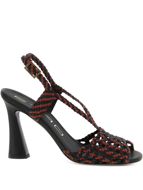 ETRO woven two-tone leather sandals - Black - zdjęcie produktu nr 1
