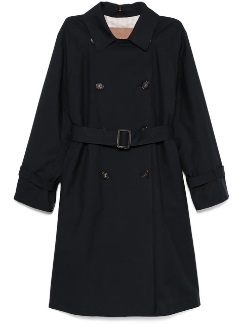 Max Mara gabardine-weave trench coat - Blue - zdjęcie produktu nr 1