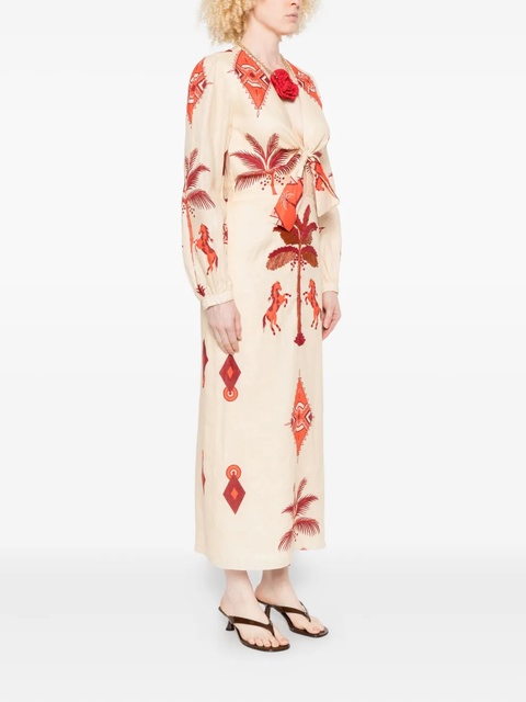 Johanna Ortiz Across Paradise midi dress - Neutrals - zdjęcie produktu nr 2