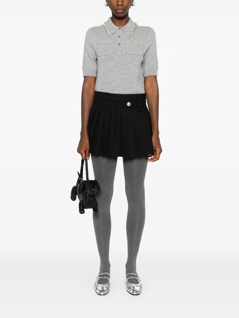 Maje pleated mini skirt - Black - zdjęcie produktu nr 2