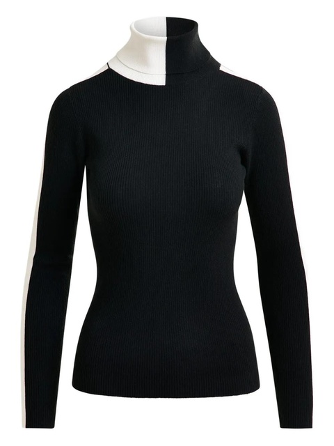 Essentiel Antwerp stripe-detail turtleneck sweater - Black - zdjęcie produktu nr 1