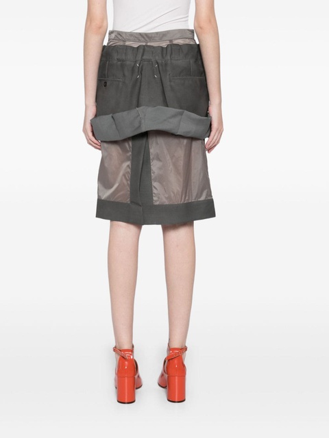 Maison Margiela layered midi skirt - Grey - zdjęcie produktu nr 2
