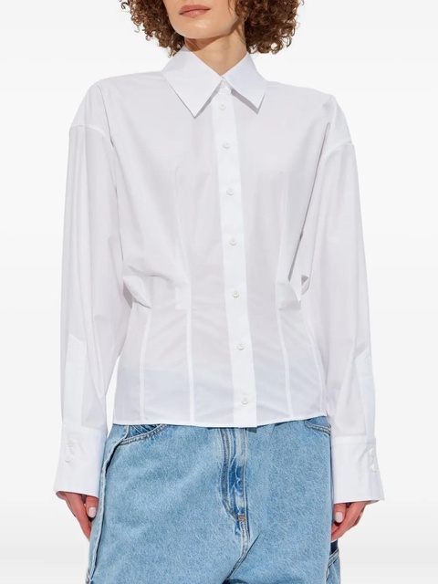 The Attico cotton fitted shirt - White - zdjęcie produktu nr 2