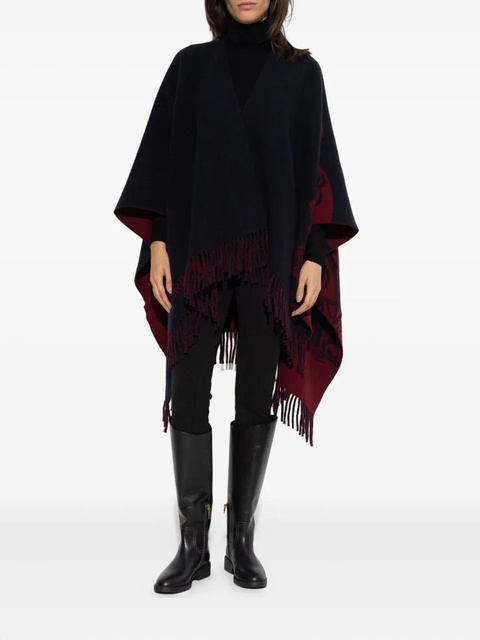 Burberry fringed cape - Blue - zdjęcie produktu nr 2