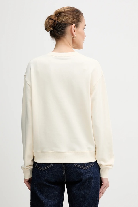 Tommy Hilfiger bluza damska kolor beżowy z aplikacją WW0WW49418 - zdjęcie produktu nr 2