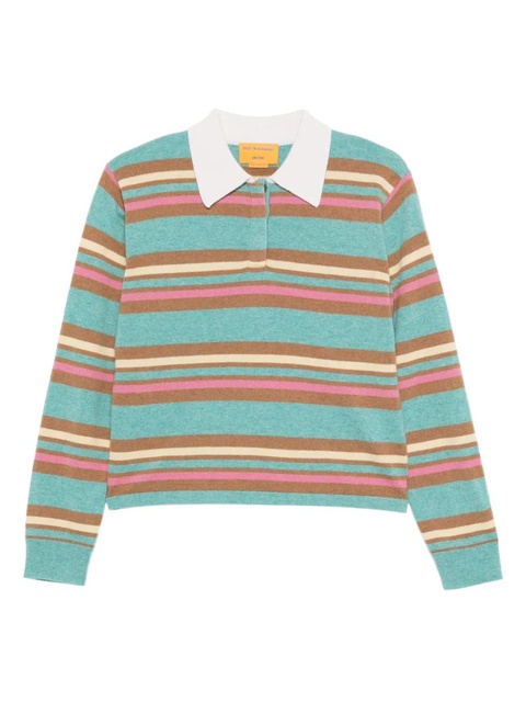 Guest In Residence striped polo-neck sweater - Blue - zdjęcie produktu nr 1