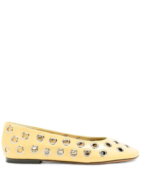 Proenza Schouler metal-eyelet detailing ballerinas - Yellow - zdjęcie produktu nr 1