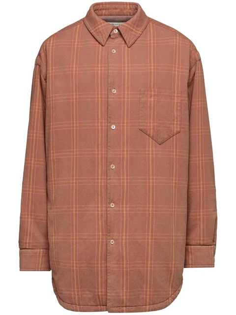 Maison Margiela checked cotton shirt - Orange - zdjęcie produktu nr 1