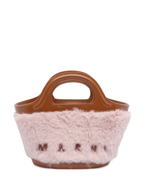 Marni trimmed leather mini bag - Pink - zdjęcie produktu nr 1