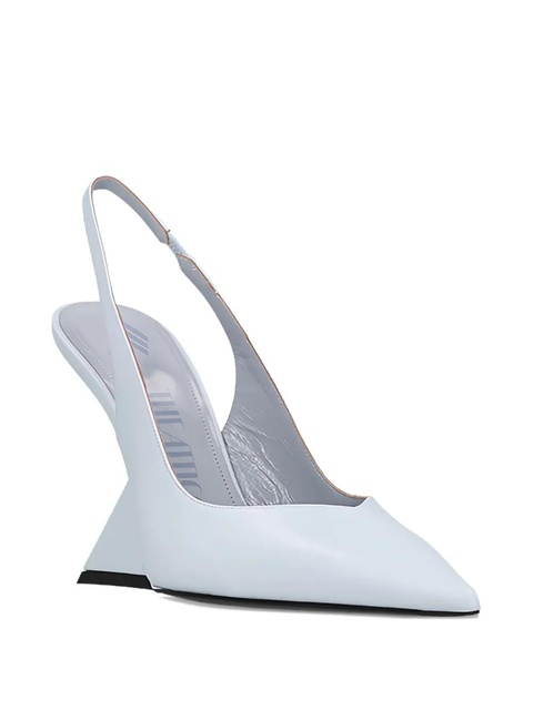 The Attico 105mm Cheope slingback wedge pumps - Blue - zdjęcie produktu nr 2