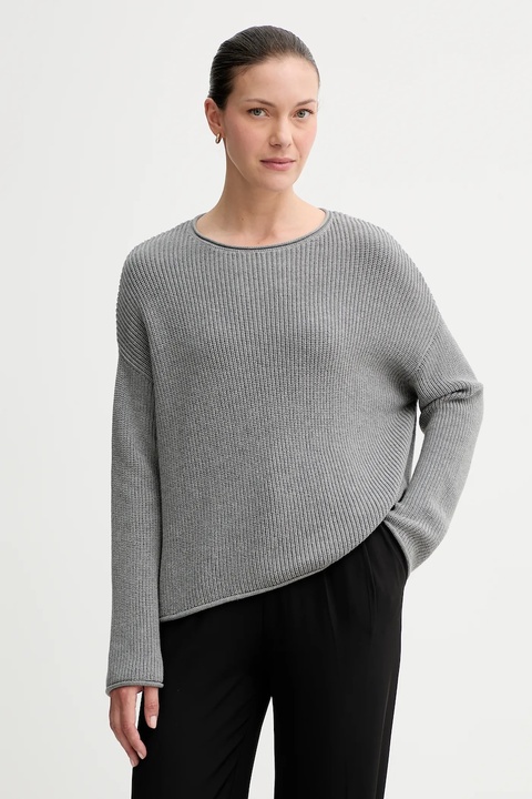 Marc O'Polo sweter bawełniany damski kolor szary 508605960171 - zdjęcie produktu nr 1