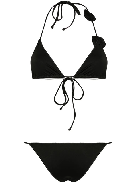 La Reveche floral-appliqué bikini - Black - zdjęcie produktu nr 2