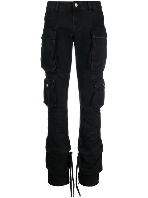 The Attico mid-rise straight-leg jeans - Black - zdjęcie produktu nr 1