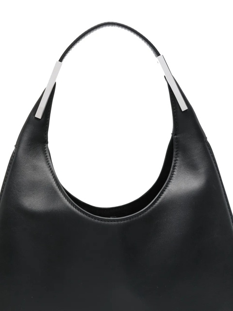 Savette small Florence crescent-shaped leather shoulder bag - Black - zdjęcie produktu nr 2