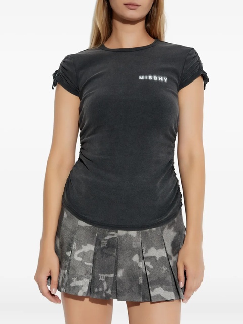 MISBHV drawstring-sleeve T-shirt - Black - zdjęcie produktu nr 2