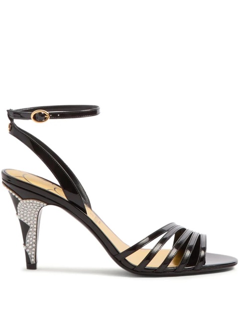 Valentino Garavani 85mm Ladycrush leather sandals - Black - zdjęcie produktu nr 2