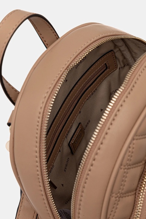 Guess plecak GIULLY damski kolor brązowy mały gładki HWQG96 73320 - zdjęcie produktu nr 1