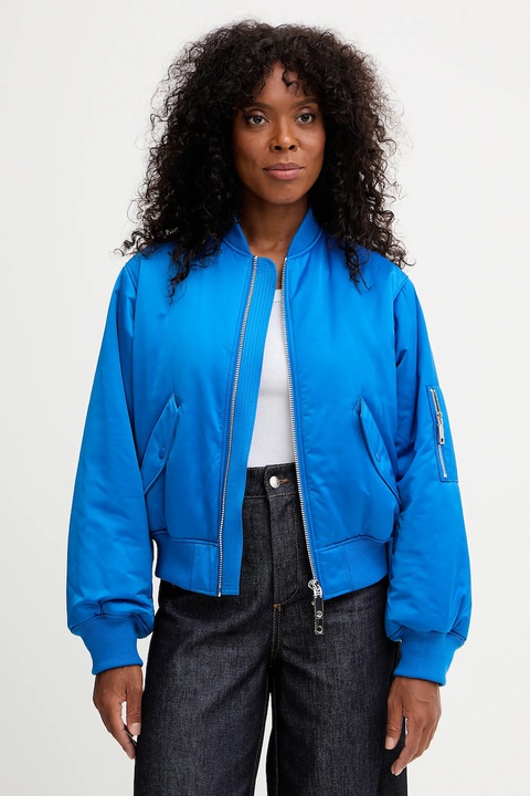 MAX&Co. kurtka bomber kolor niebieski zimowa 2528486022200 - zdjęcie produktu nr 1