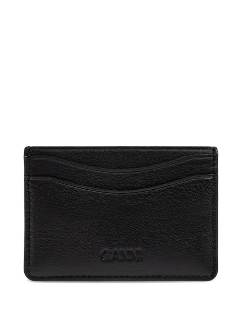 GANNI puppy-print cardholder - Black - zdjęcie produktu nr 2