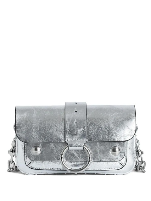 Zadig&Voltaire metallic leather crossbody bag - Silver - zdjęcie produktu nr 1