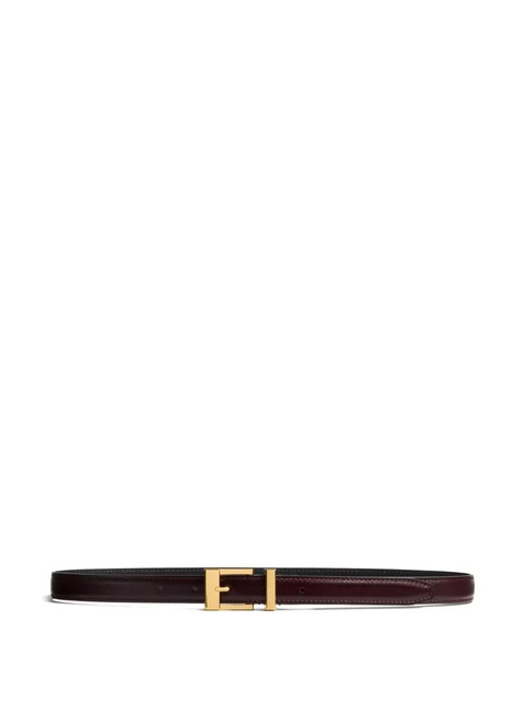 KHAITE leather buckle belt - Red - zdjęcie produktu nr 1