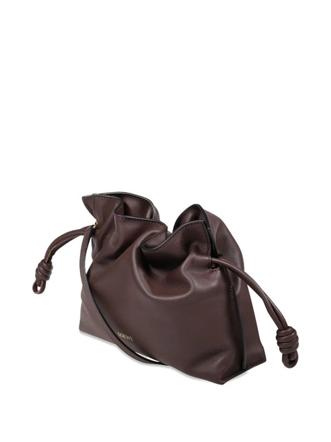 LOEWE mini Flamenco leather clutch bag - Brown - zdjęcie produktu nr 2
