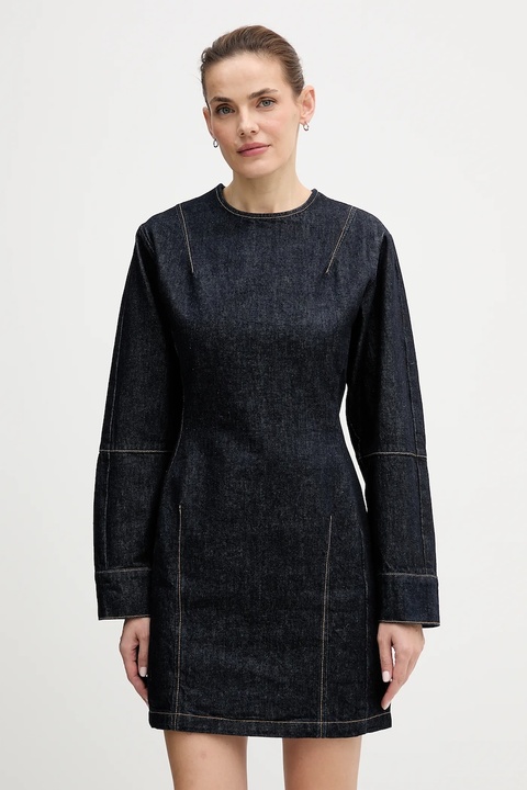 Calvin Klein Jeans sukienka jeansowa kolor granatowy mini prosta LV047D703G - zdjęcie produktu nr 1