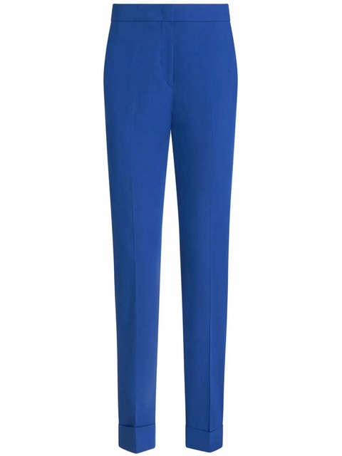 ETRO stretch-cotton cropped trousers - Blue - zdjęcie produktu nr 1