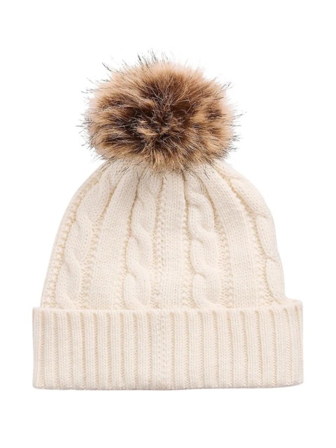 Lauren Ralph Lauren cable-knit pompom beanie - Neutrals - zdjęcie produktu nr 2