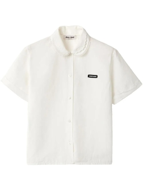 Miu Miu poplin shirt - White - zdjęcie produktu nr 1