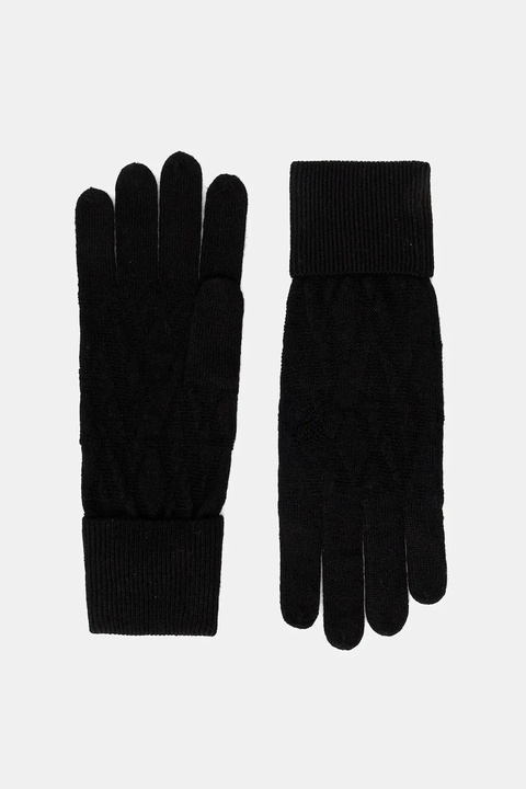 Armani Exchange rękawiczki wełniane damskie kolor czarny XW002141 AF11956 - zdjęcie produktu nr 1