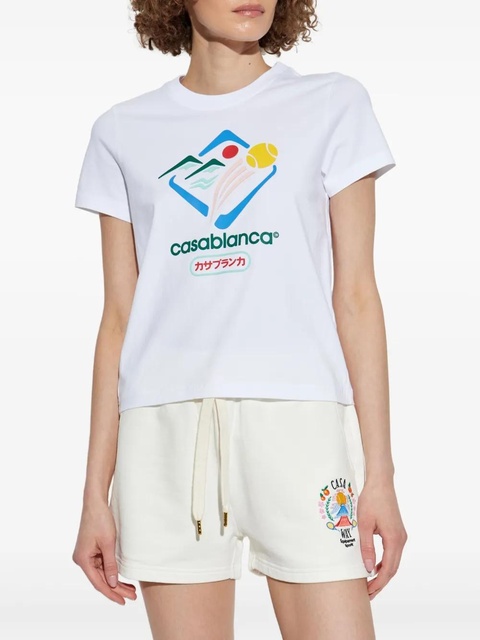 Casablanca Montagne graphic-print T-shirt - White - zdjęcie produktu nr 2
