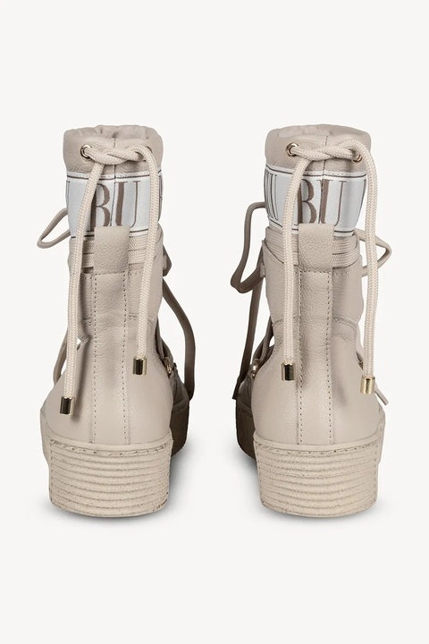 Bizuu śniegowce skórzane kolor beżowy ESPEN - zdjęcie produktu nr 2