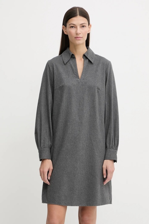 Marc O'Polo sukienka bawełniana kolor szary mini prosta 510089621497 - zdjęcie produktu nr 1
