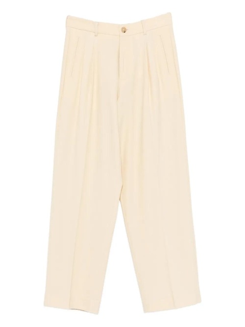 SOLOTRE pleat-detail trousers - Yellow - zdjęcie produktu nr 2