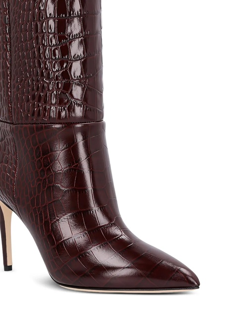 Paris Texas 85mm crocodile-embossed boots - Brown - zdjęcie produktu nr 2