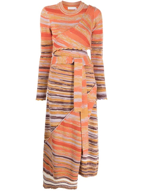 Simkhai space dye knitted dress - Orange - zdjęcie produktu nr 1