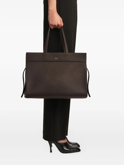 KHAITE Crosby two-handle zip-closure shoulder bag - Brown - zdjęcie produktu nr 2
