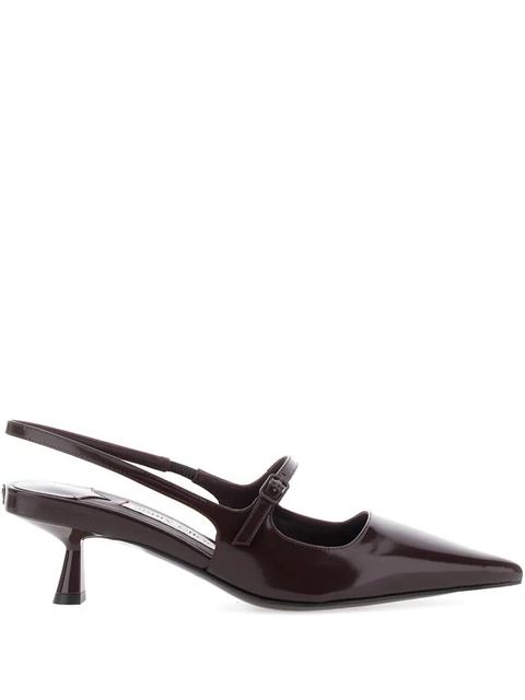 Jimmy Choo 45mm Didi slingback pointed-toe pumps - Brown - zdjęcie produktu nr 1