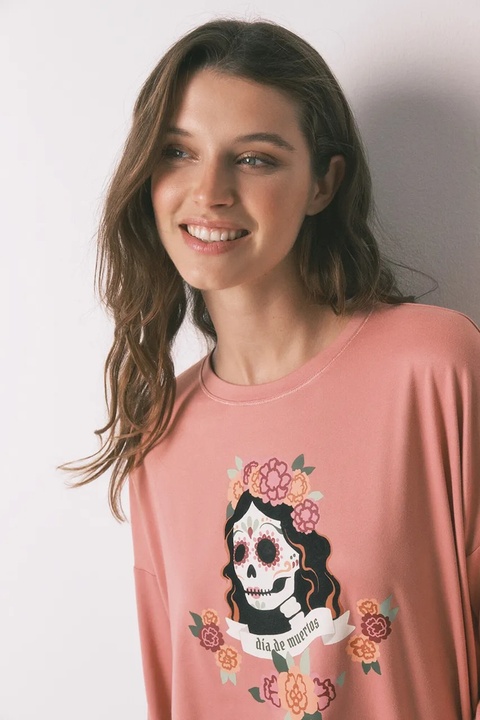 women'secret piżama damska kolor pomarańczowy 3132144 - zdjęcie produktu nr 2